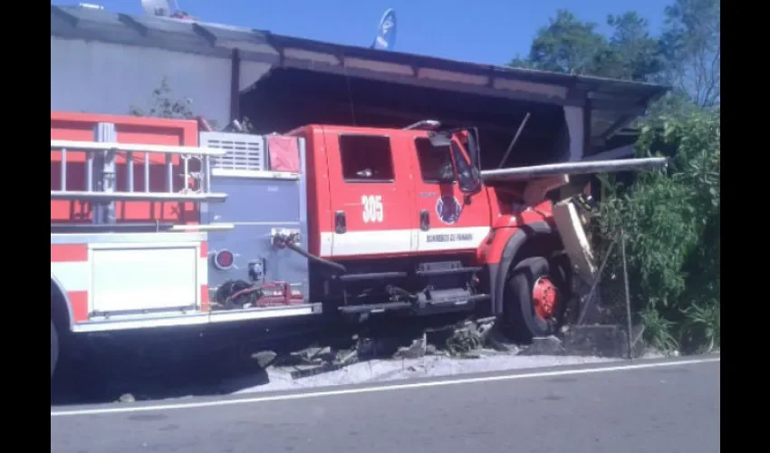 Foto ilustrativa del área del accidente. 