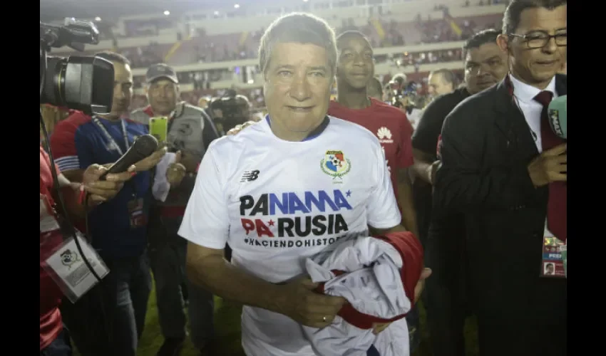 El técnico Hernán Gómez.El entrenador colombiano.