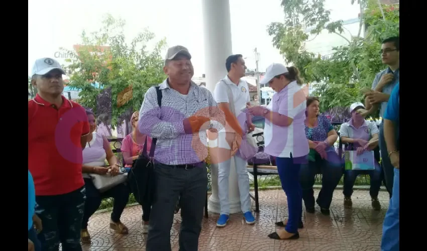 Protesta de docentes. 