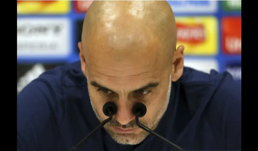 Pep Guardiola es el actual entrenador del Manchester City inglés. Foto: AP