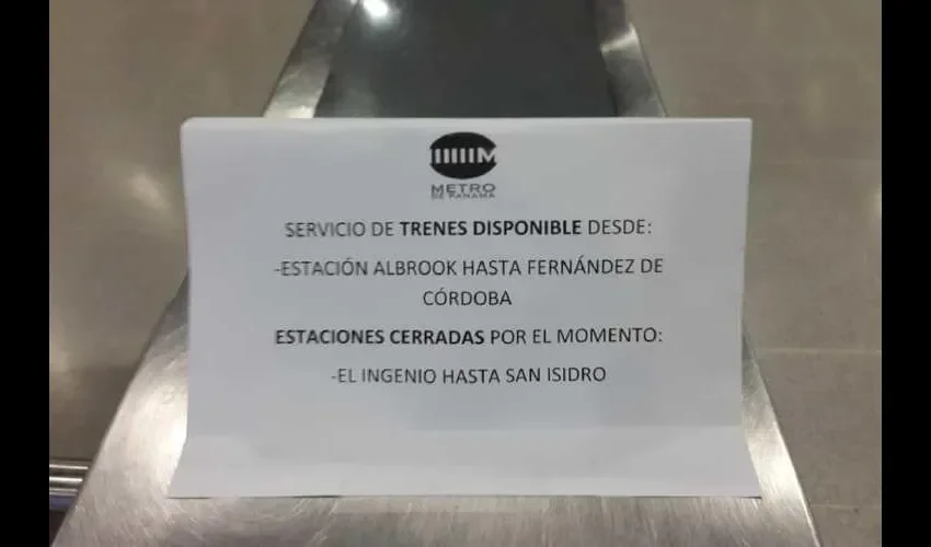 El metro operó parcialmente. Foto: Cortesía