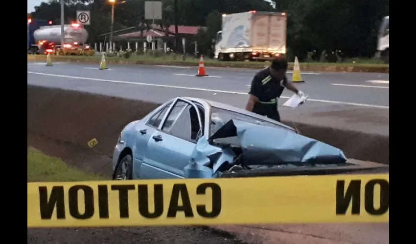 Accidente en San Pablo y San Félix. 