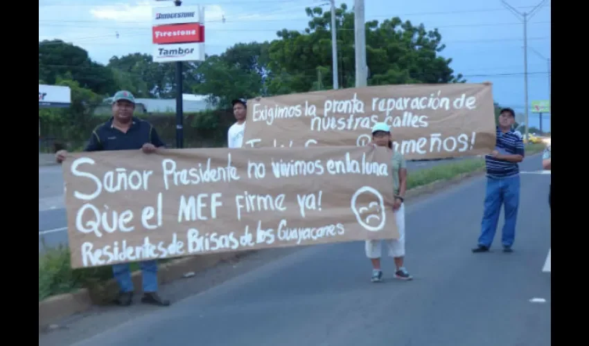 Protesta en Chitré. 