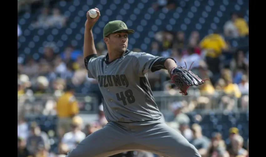 Randall Delgado debutó con la organización de los Bravos de Atlanta en 2011.