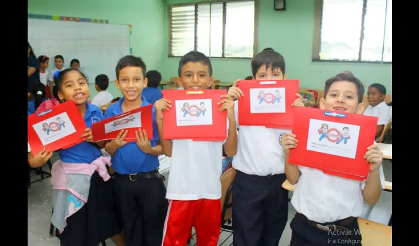 Niños aprendieron a cuidar el medio ambiente. Foto: Cortesía