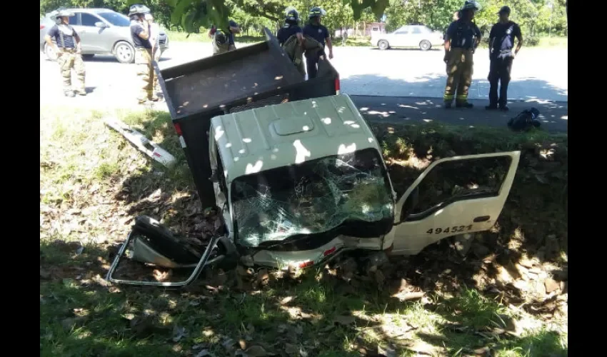 Accidente de tránsito en Coclé. 