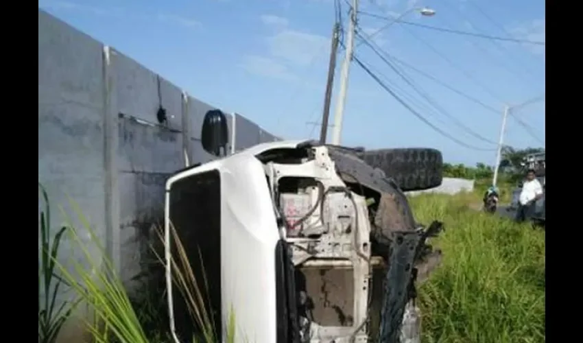 Accidente de tránsito en La Chorrera. 