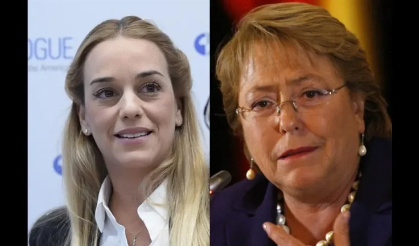 Lilian Tintori y Michelle Bachelet. 