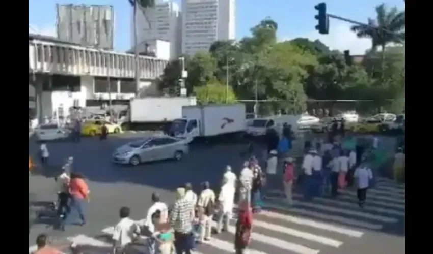 Protesta de jubilados. 