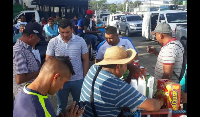 Protesta en el Mercado Agrícola Central.