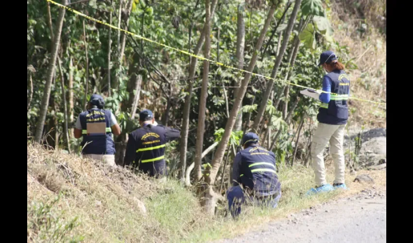 La víctima estaba envuelta en una sábana. Foto: Epasa