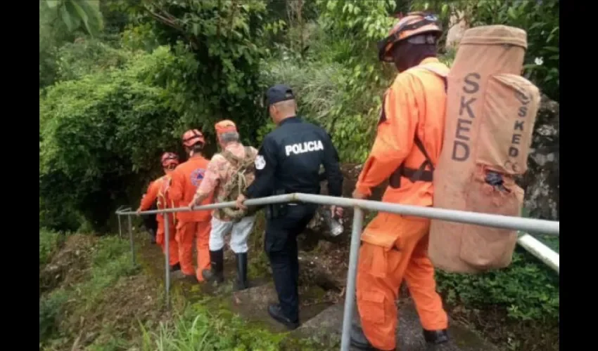 Equipo encargado de las tareas de búsqueda y rescate. 