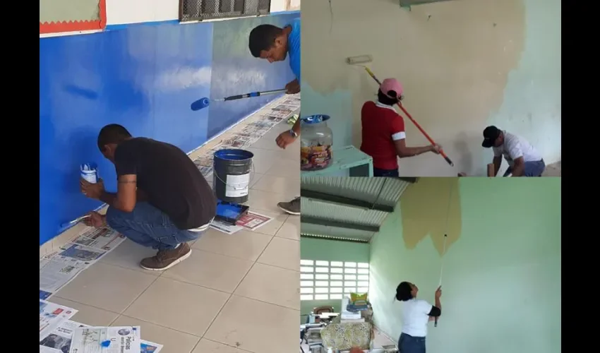 Foto ilustrativa de los trabajos en las escuelas. 