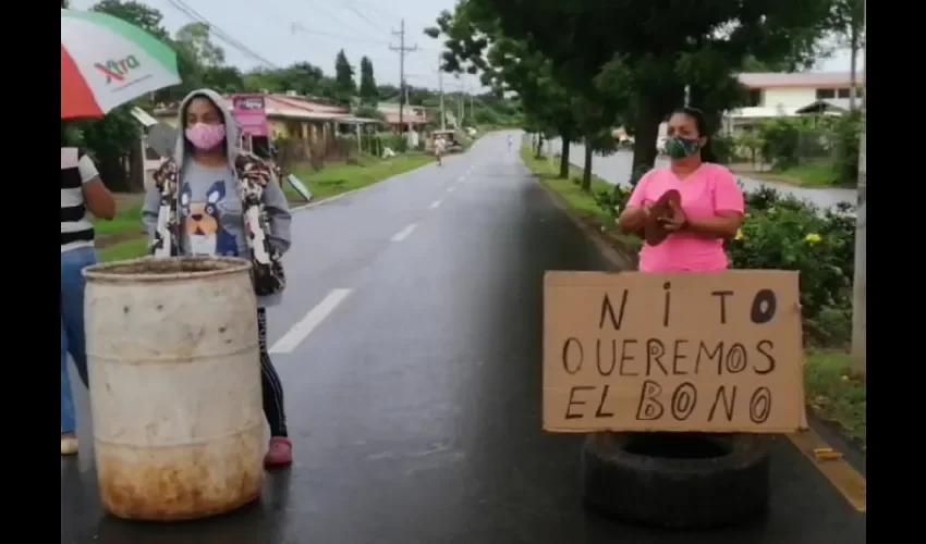 Foto ilustrativa de la protesta. 