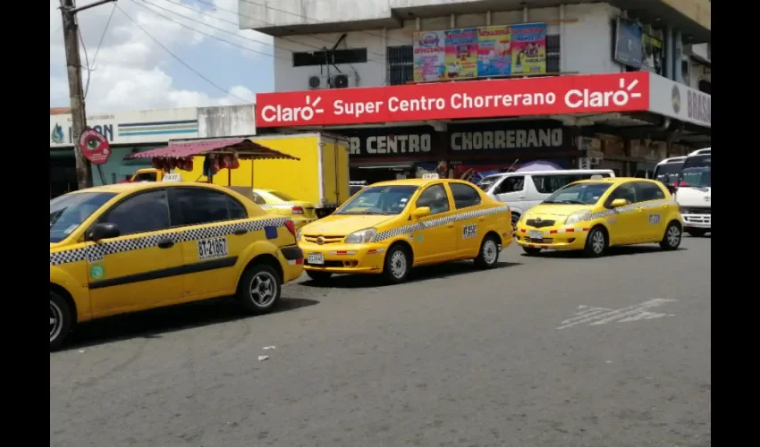 Foto ilustrativa de los taxis. 