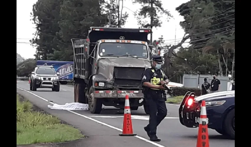 Foto ilustrativa del accidente. 