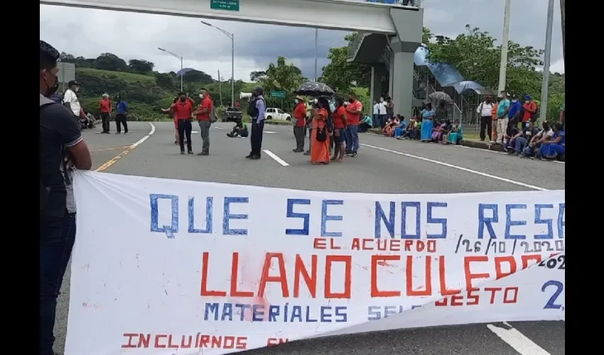 Foto ilustrativa de la protesta. 