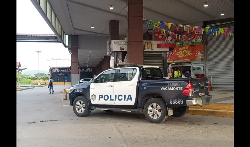 Vista del supermercado afectado en Arraiján. 