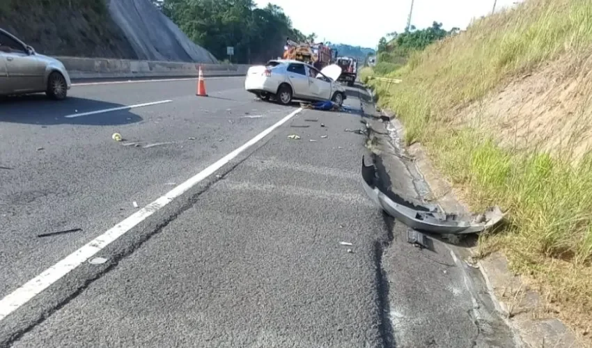 Vista del área del accidente.