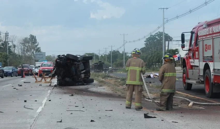 Vista del área del accidente. 