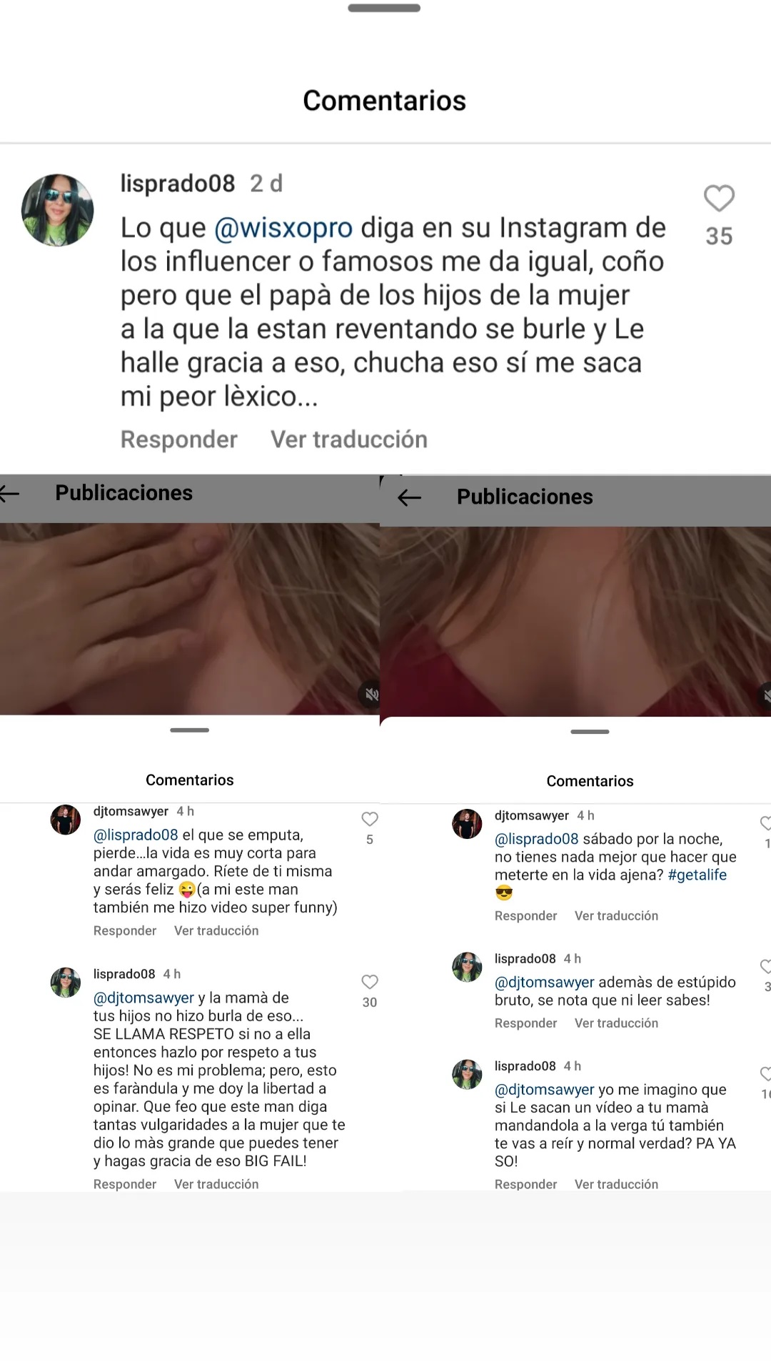 Giosue Cozzarelli aclara que no tiene ‘delirios de influencer’; y su exmarido se ríe de  los insultos que le hizo Wisxo