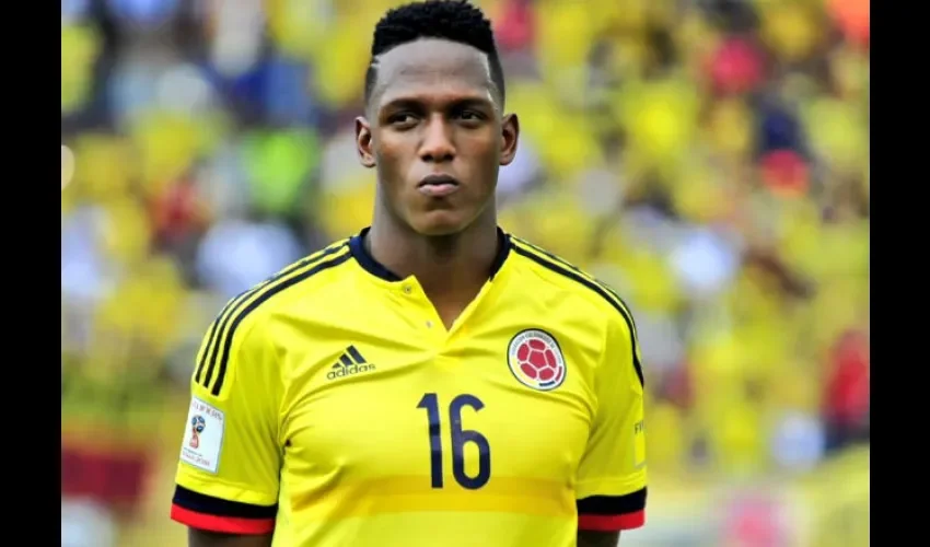 El jugador Yerry Mina.  Foto: EFE