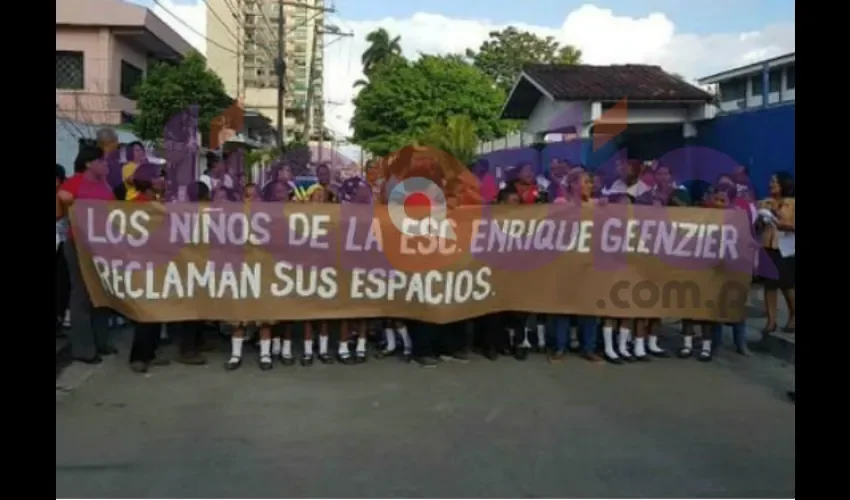 Protesta en Colón. 