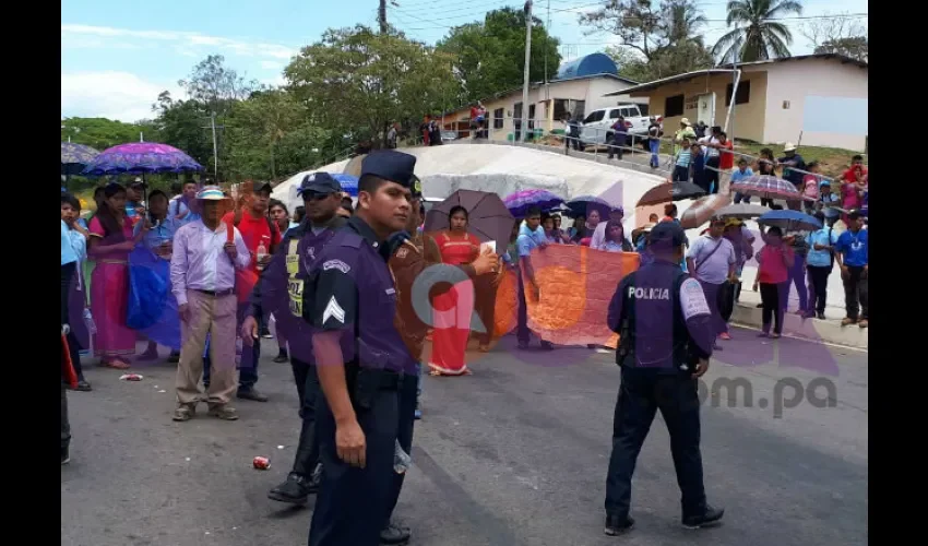 Protesta en Chiriquí.