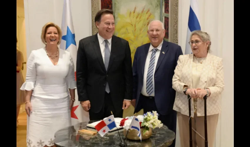 Reuvén Rivlin y Juan Carlos Varela.