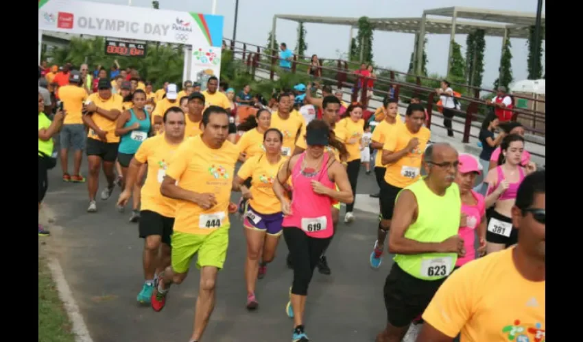 Foto cortesía de la carrera por el Olympic Day. 