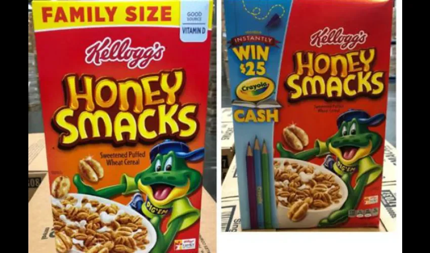 Cereal Honey Smacks. 