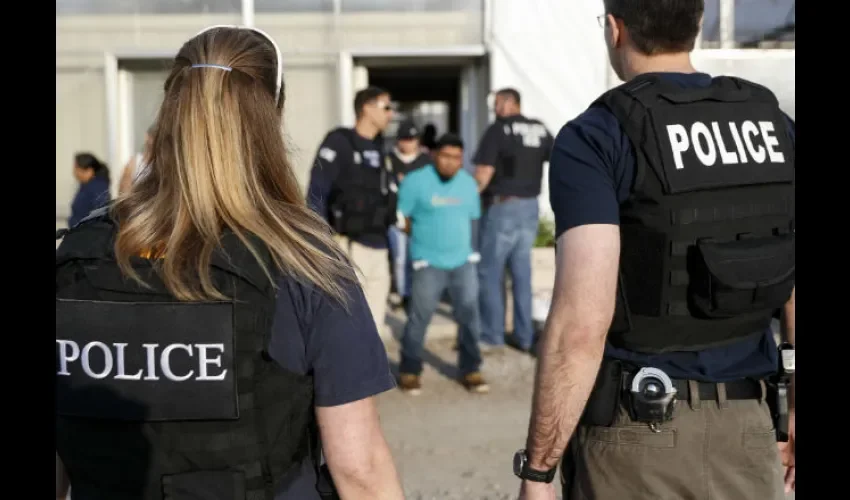 Foto ilustrativa de una captura en Estados Unidos. AP 