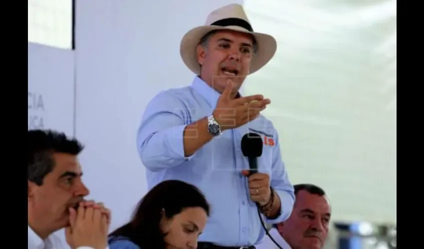 Iván Duque, presidente de Colombia. Foto: EFE