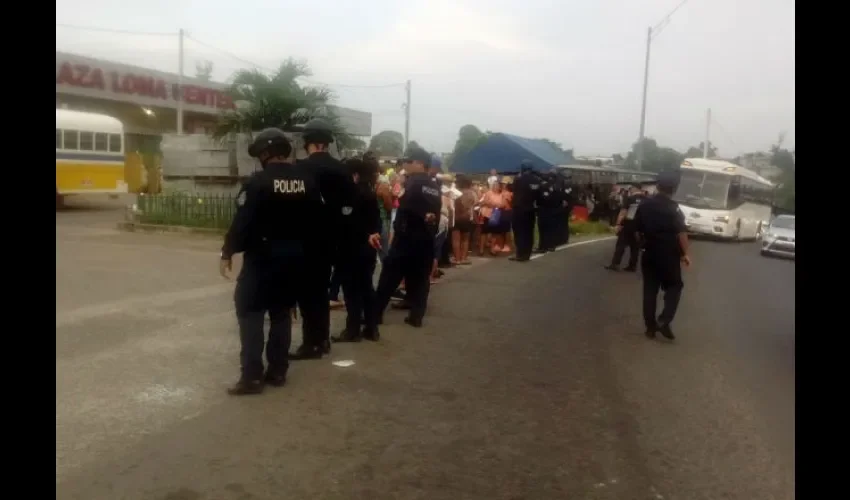 Protesta Panamá Oeste. 