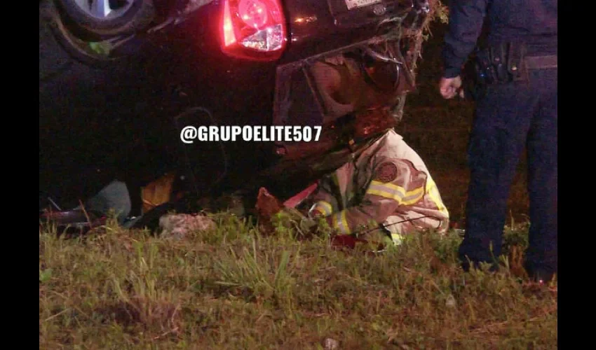 Foto ilustrativa del accidente. Cortesía: Grupo Elite