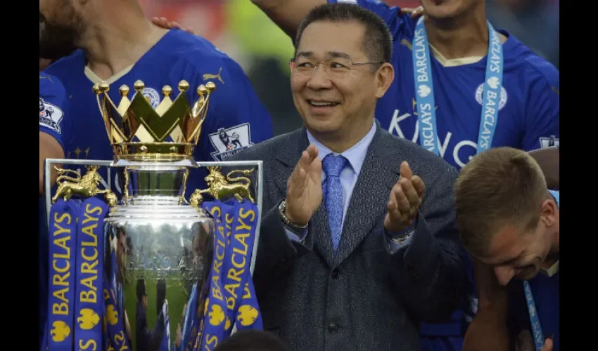 El presidente del Leicester Vichai Srivaddhanaprabha. Foto: AP