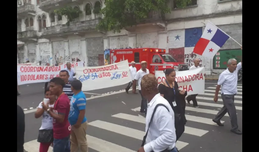 Protesta de jubilados. 