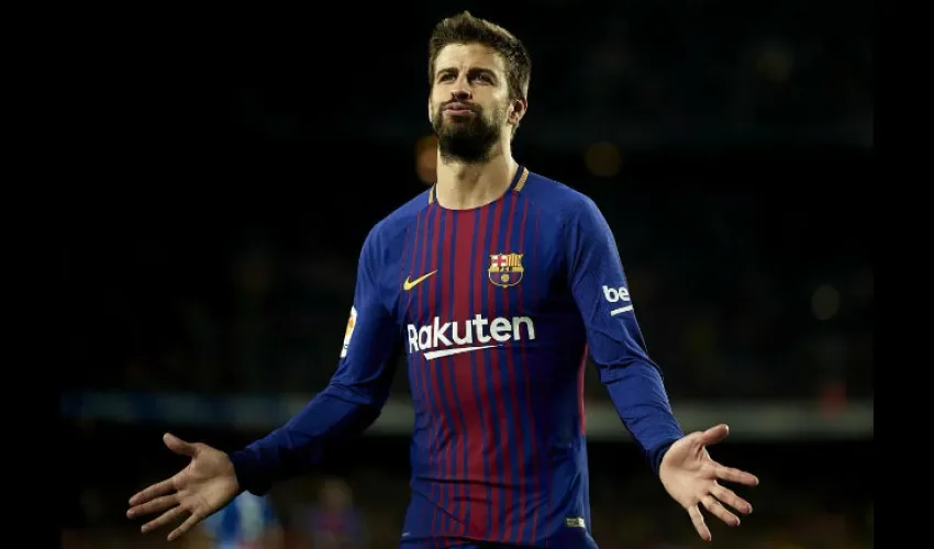 Gerard Piqué, jugador del Barcelona. Foto: AP 