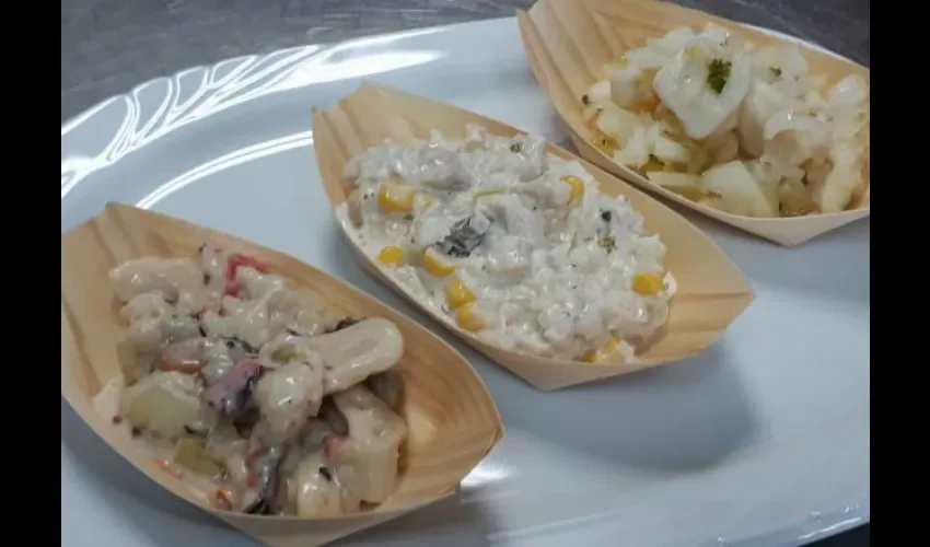 Algunas muestras de ceviches. 