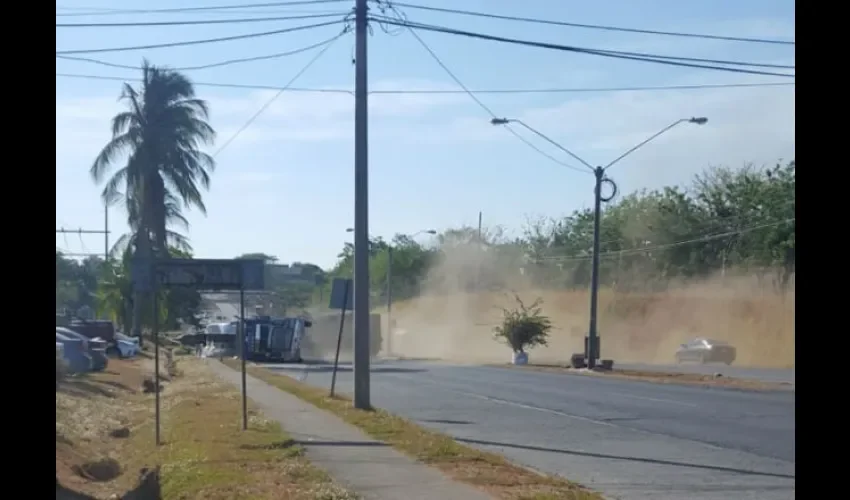 Foto ilustrativa del área del accidente. 