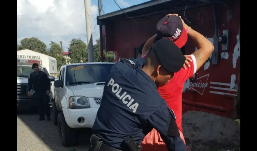 Foto ilustrativa del momento de la captura. 