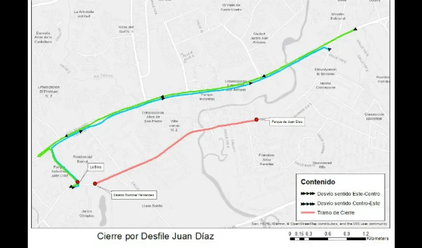 Foto ilustrativa de la ruta trazada. 