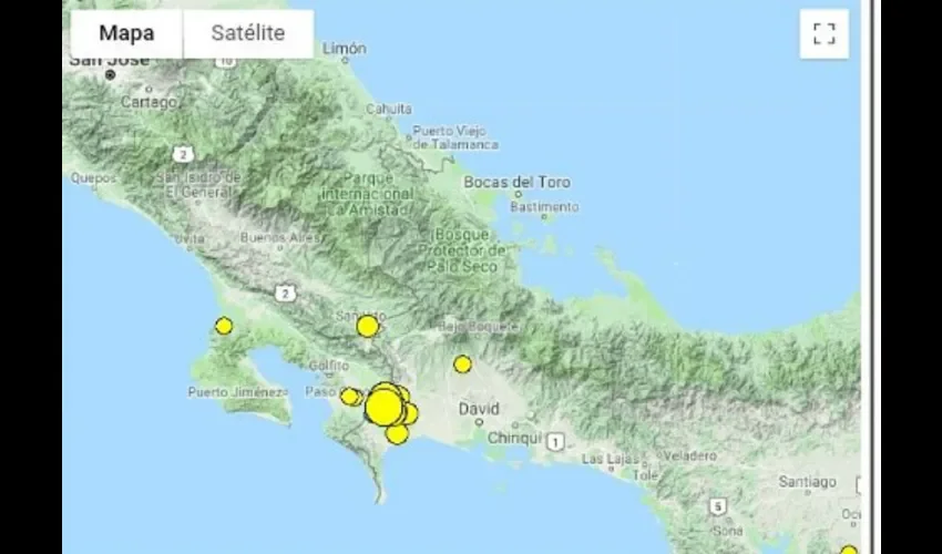 Foto ilustrativa del área del sismo. 