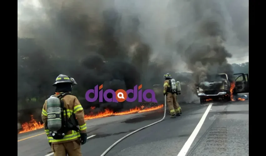 Personal del BCBRP han solicitado a los conductores verificar sus vehículos,  realizarle el mantenimiento a tiempo para evitar este tipo de incidentes se registre. Foto: Mayra Madrid