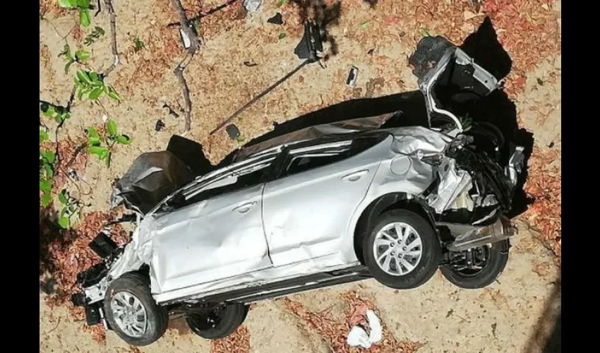 Foto ilustrativa del área del accidente. 