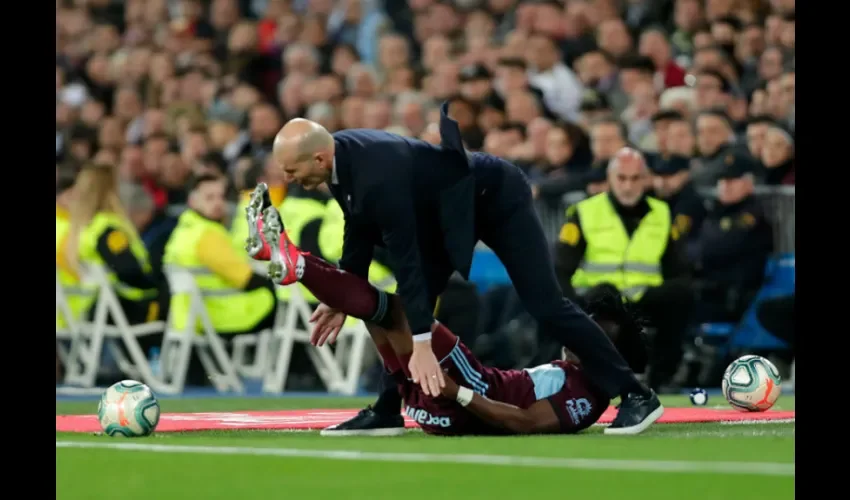 Momento del partido entre el Real Madrid y Celta de Vigo. Madrid, España, 16 de febrero de 2020. Manu Fernandez / AP