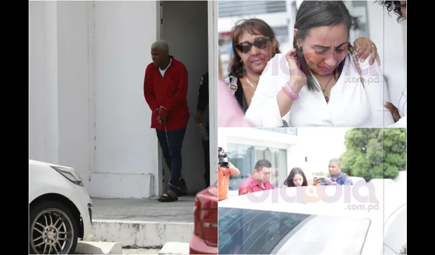 Yemil, captado con esposas y grilletes mientras es trasladado al centro penitenciario en el que quedó recluido. Fotos: Landro Ortíz/ Shino Suira