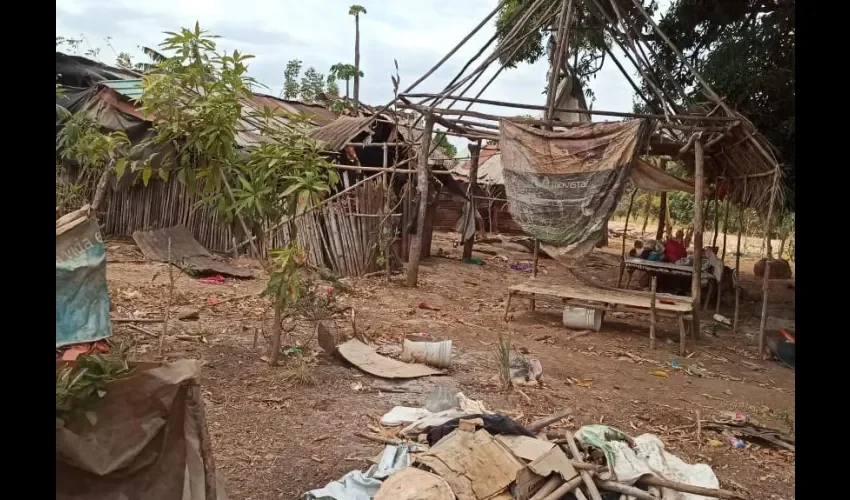 Foto ilustrativa de las viviendas de las familias en extrema pobreza. 