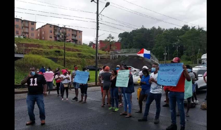 Foto ilustrativa de la protesta. 