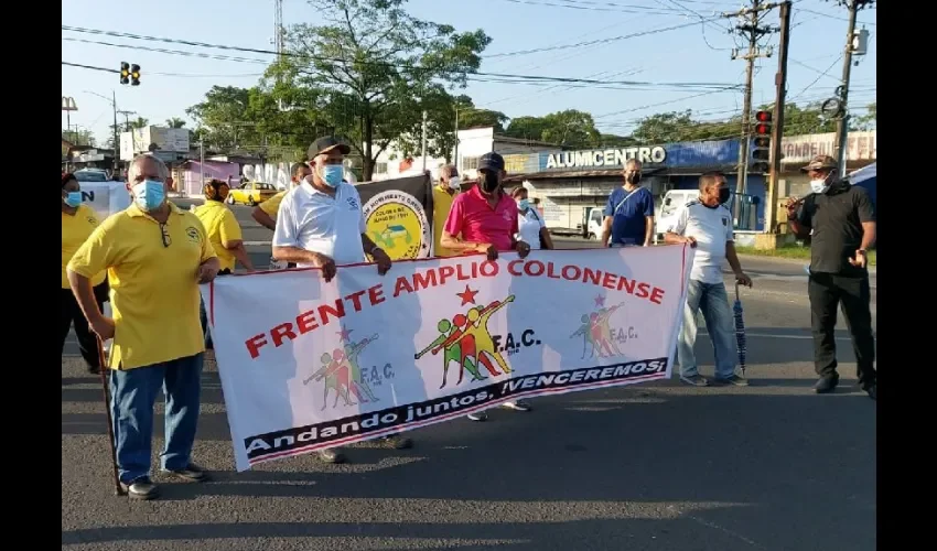 Foto ilustrativa de las protestas. 